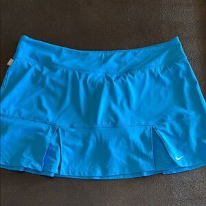 Nike Dri-fit Teal Blue Tennis  Skort Pleated size XL